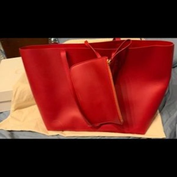 Mansur Gavriel Red Flamma Tote Bag